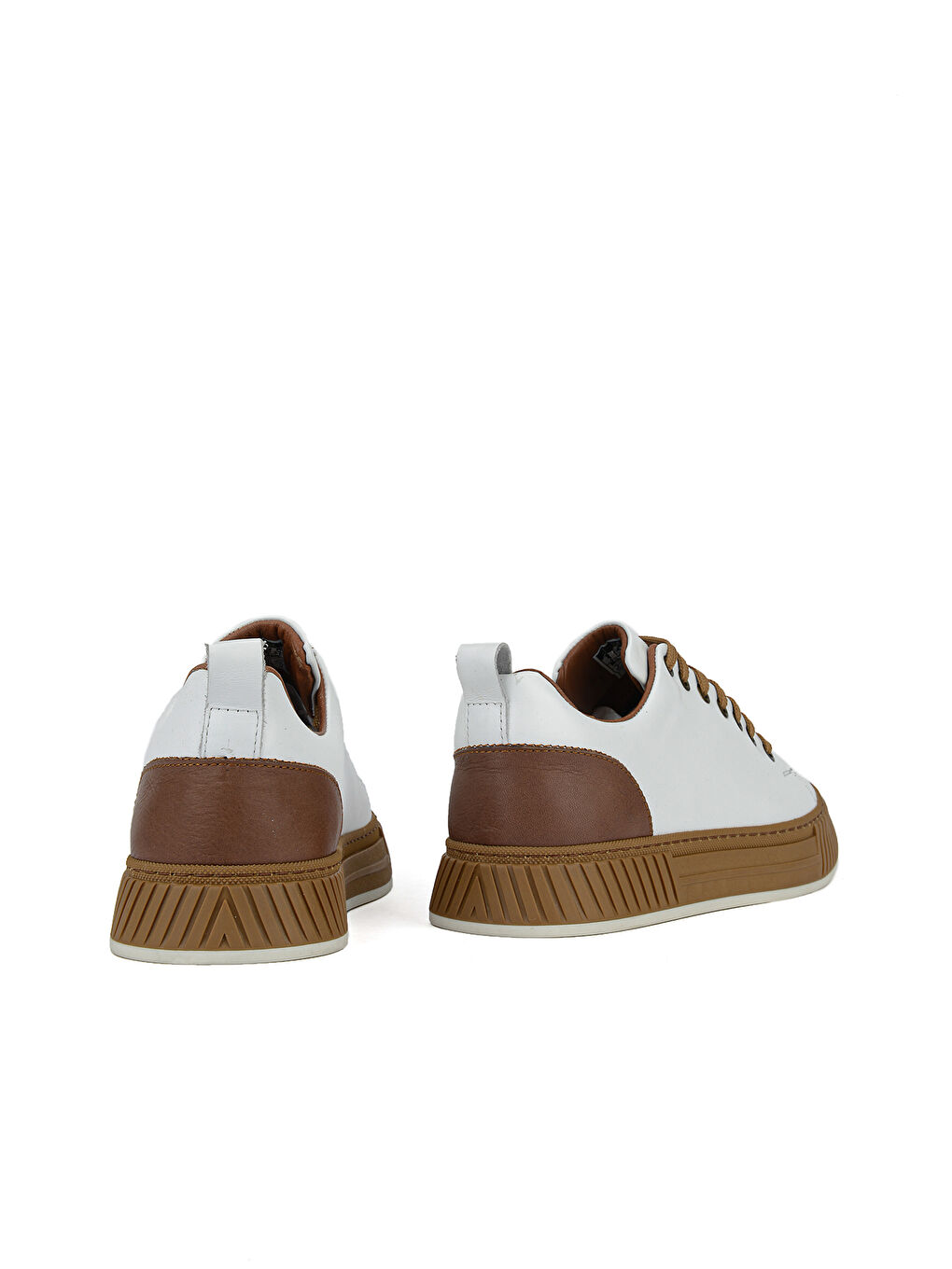 Erkek Hakiki Deri Günlük Sneaker 161983Z870 Beyaz-2