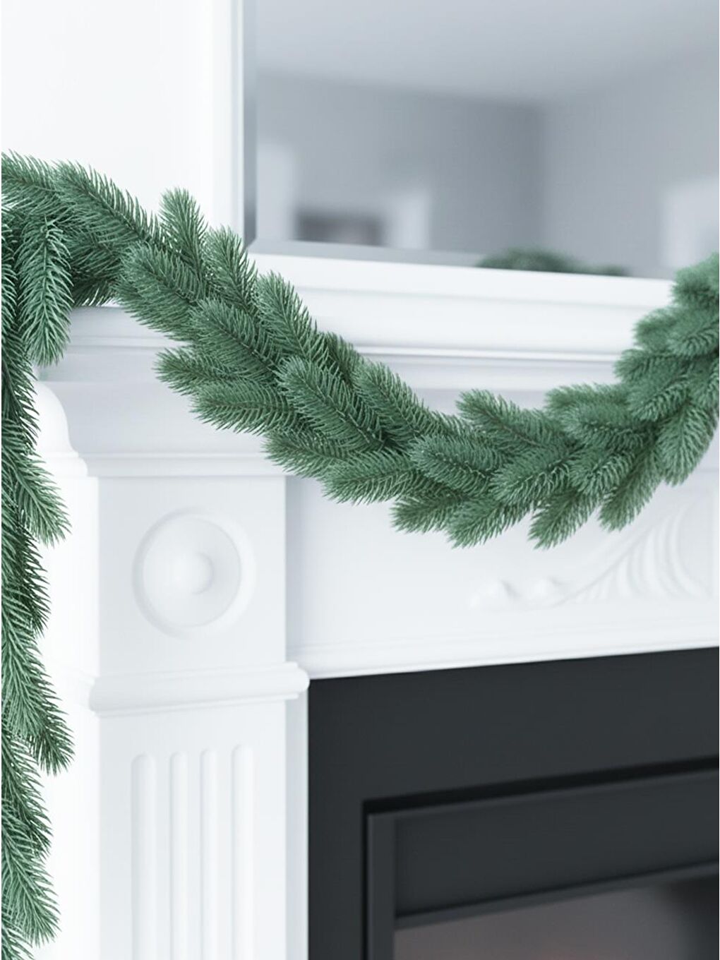 Yılbaşı Dekoru Çam Dalı Garland  – Kapı Duvar ve Masa Süsü Yeşil 180 cm-1