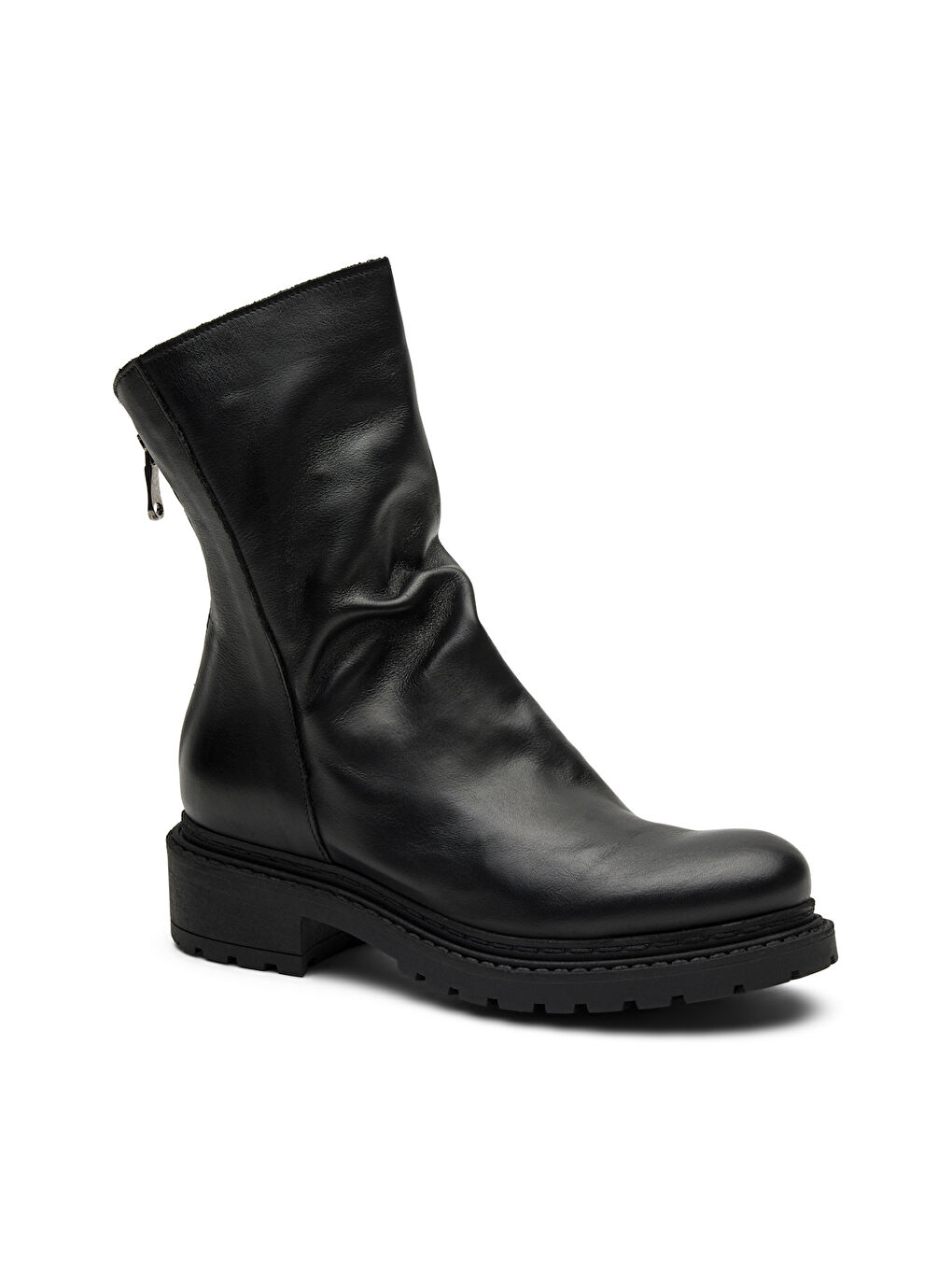 Siyah Kadın Bot 84L1 CALF Biket Boot Nero-1