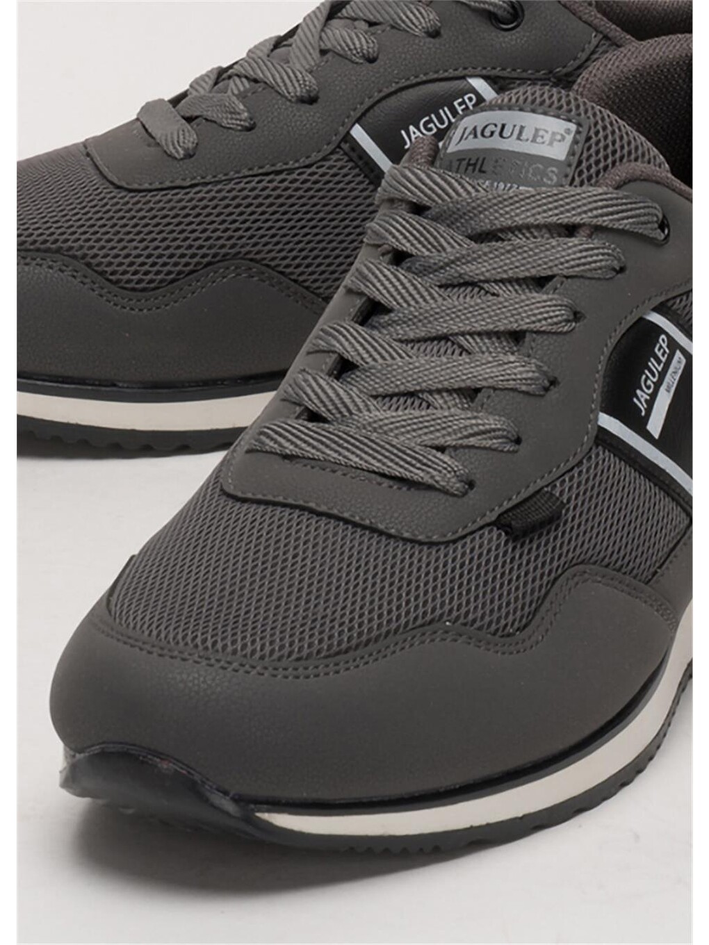 Gri Erkek Günlük Sneaker Spor Ayakkabı Füme-Sİyah-4