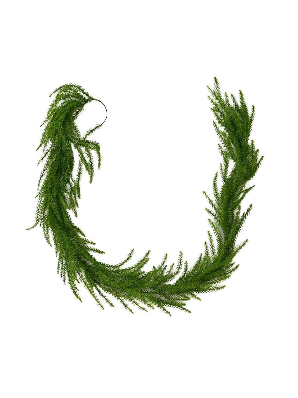 Yılbaşı Dekoru İnce Çam Dalı Garland  – Kapı Duvar ve Masa Süsü Yeşil 140 cm-2