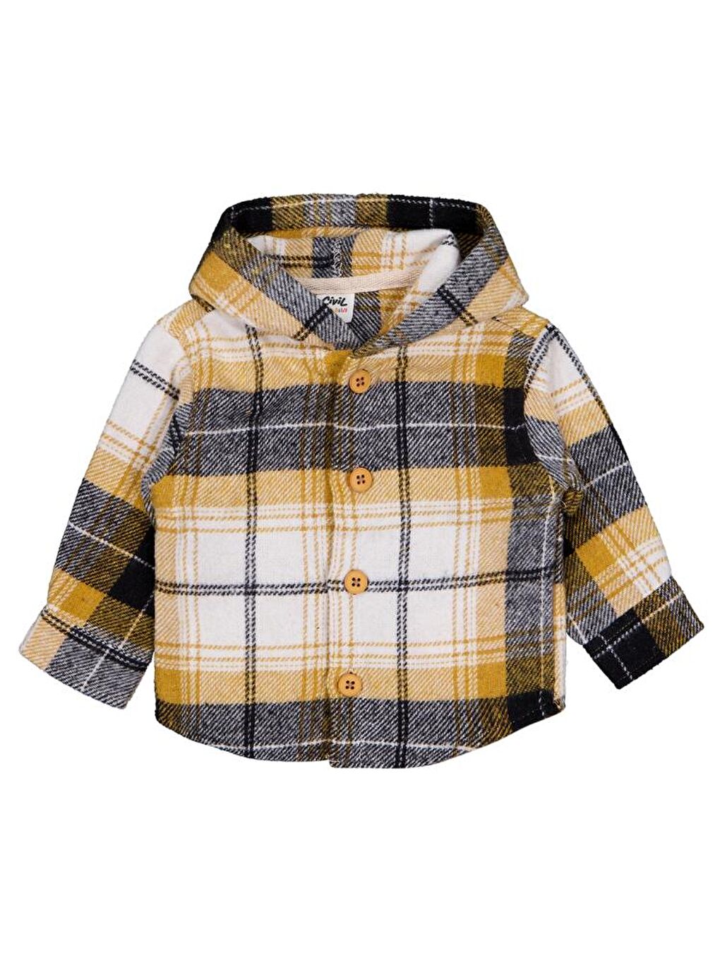 Sarı Baby Oduncu 6-18 Ay Gömlek