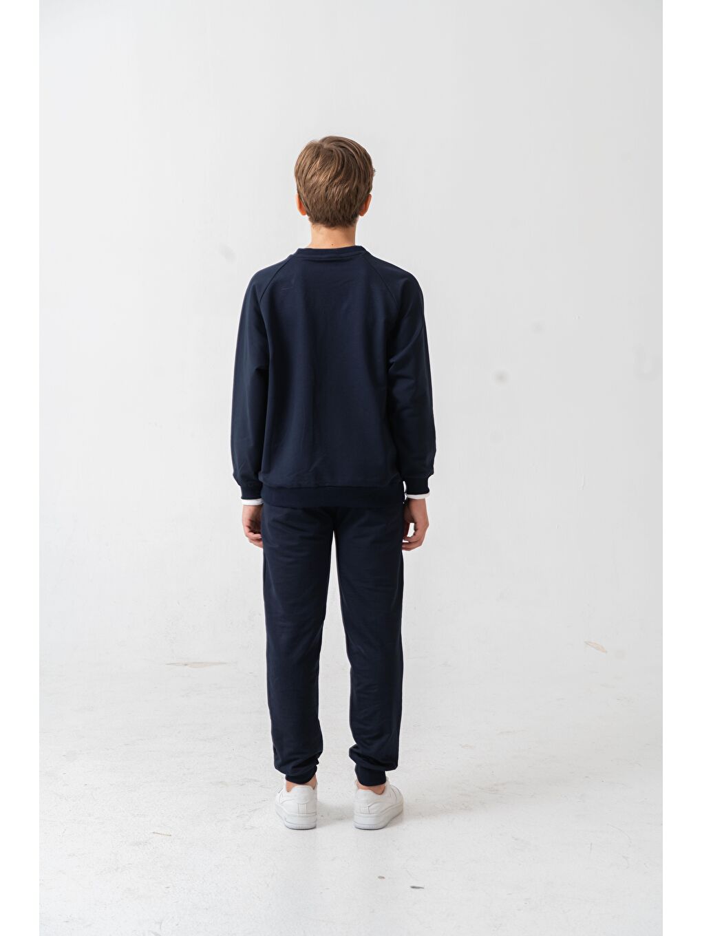 Lacivert Athletic Baskılı Erkek Çocuk Alt Üst Eşofman Takımı-7