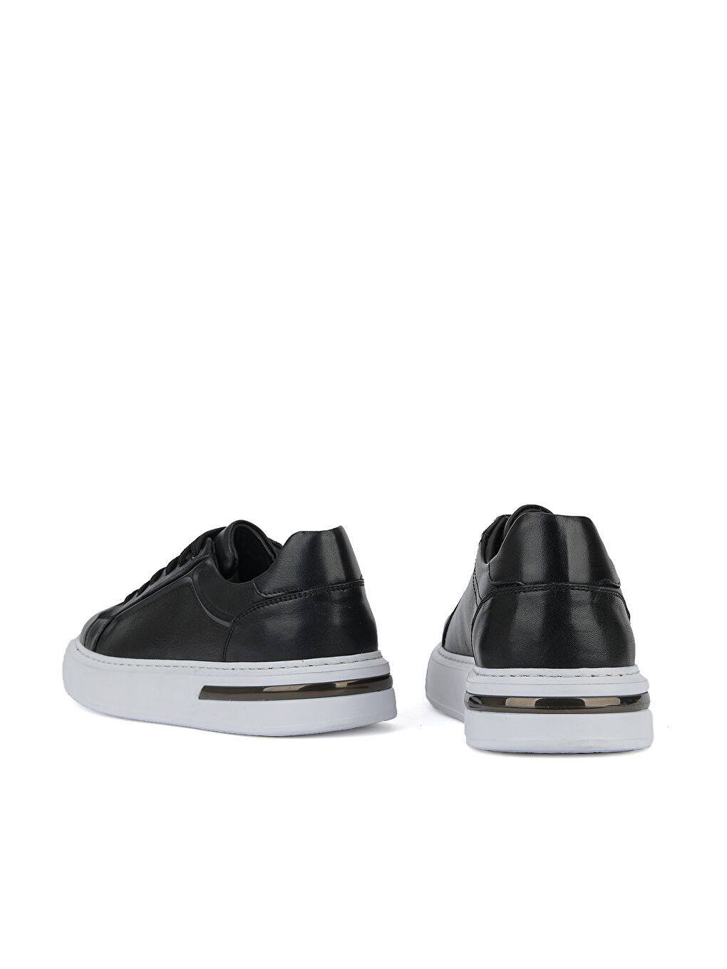 Erkek Hakiki Deri Sneaker 1611026Z011 Siyah-2