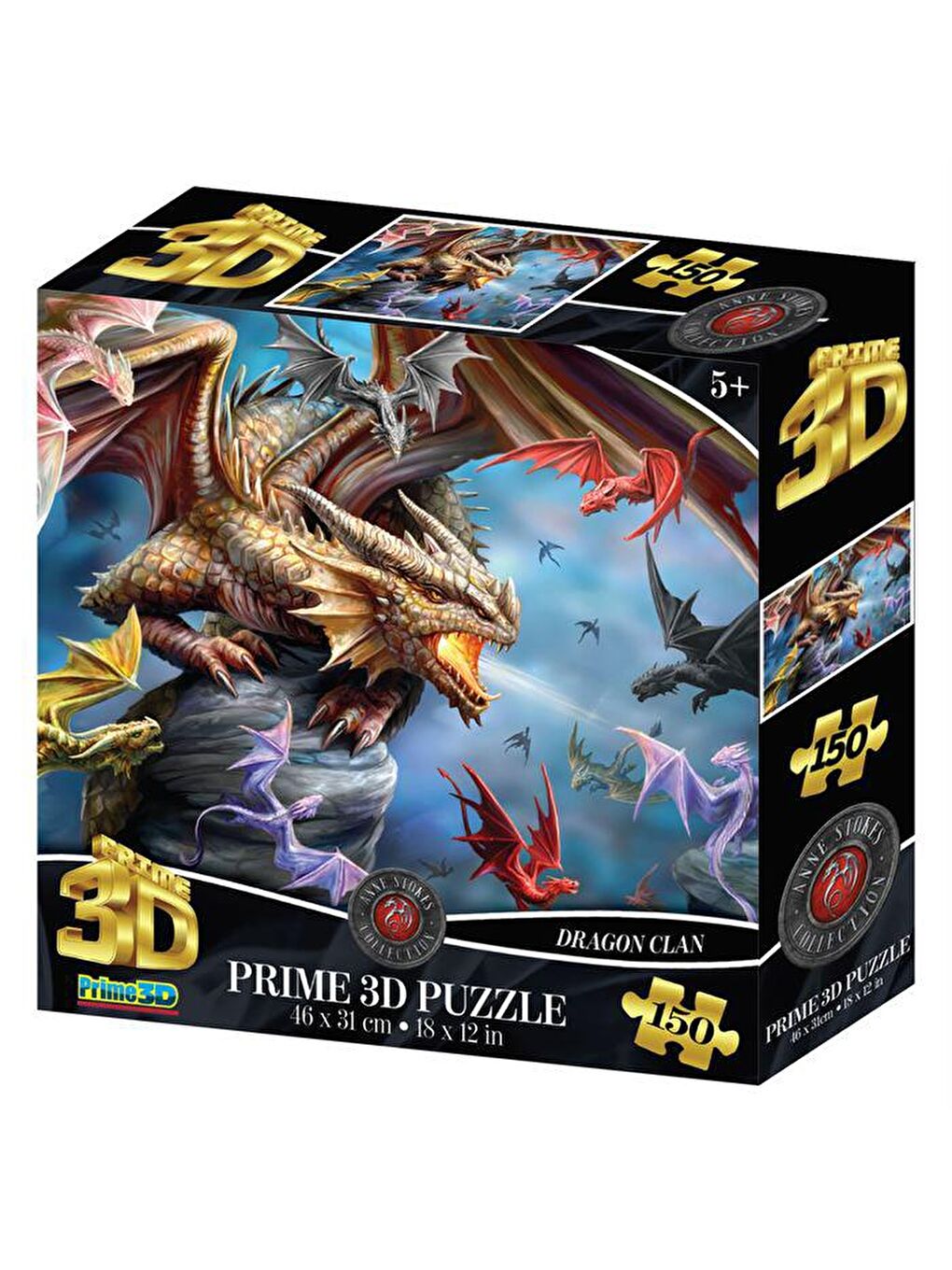 Prime 3D Karışık Dragon Clan 150 Parça Puzzle 10940