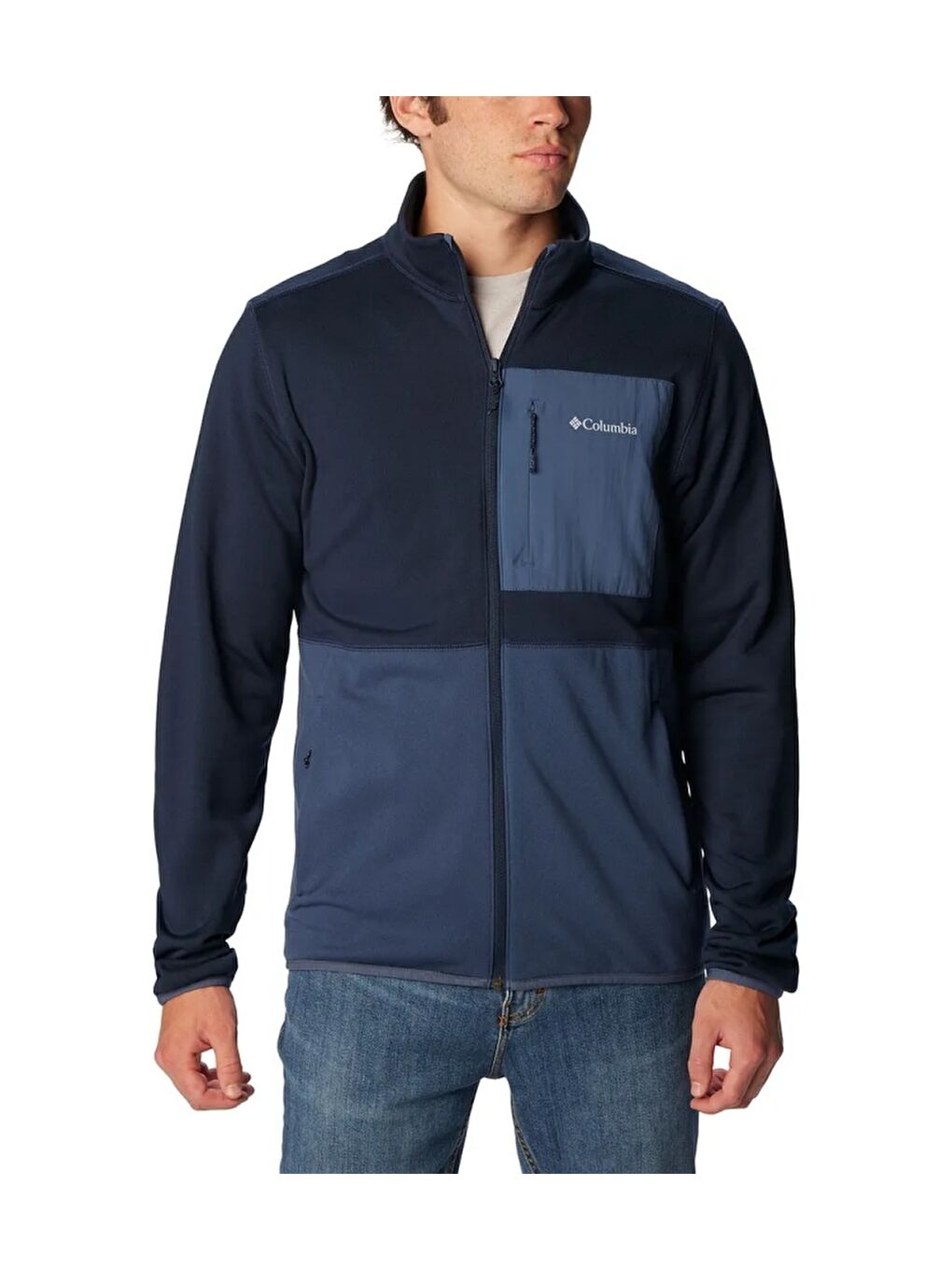 Columbia Lacivert Hike Full Zip Erkek Polar Üst AO5430