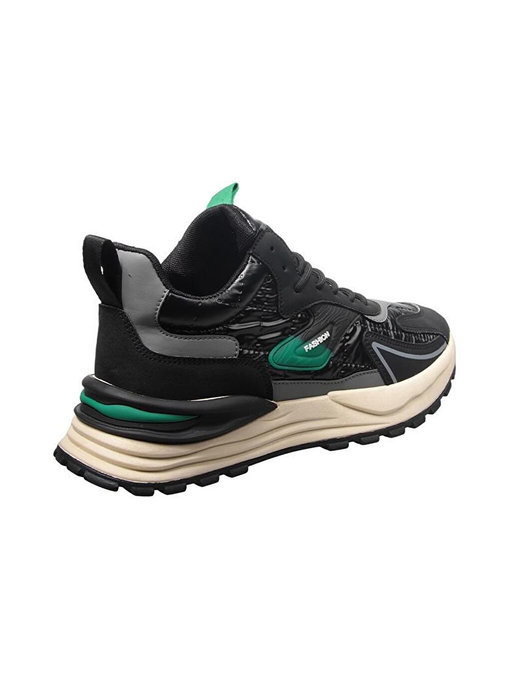 Siyah-Yeşil Günlük Ayakkabı-1