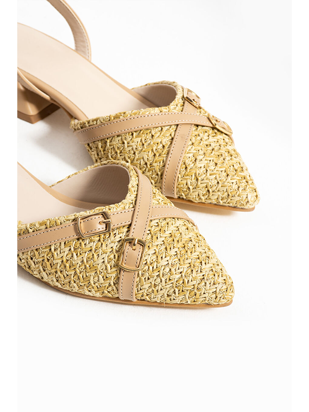 Bej Kadın Topuklu Ayakkabı-1