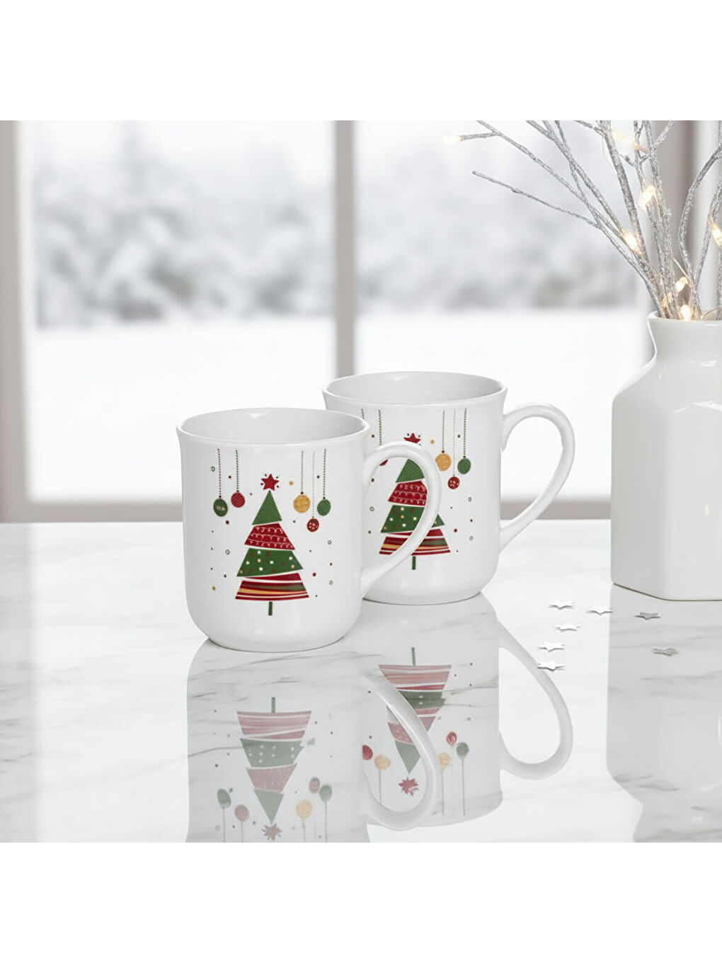 Ekru Enternasyonel 2 Kişilik Mug Bardak  6265-3