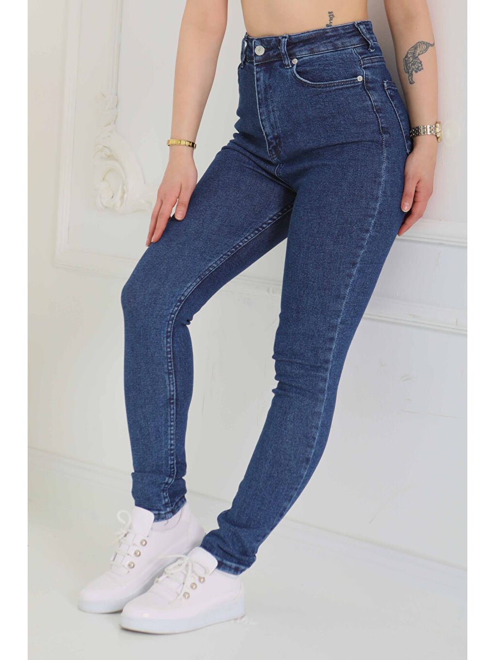 Skinny Jean Pantolon Koyu Mavi   26830