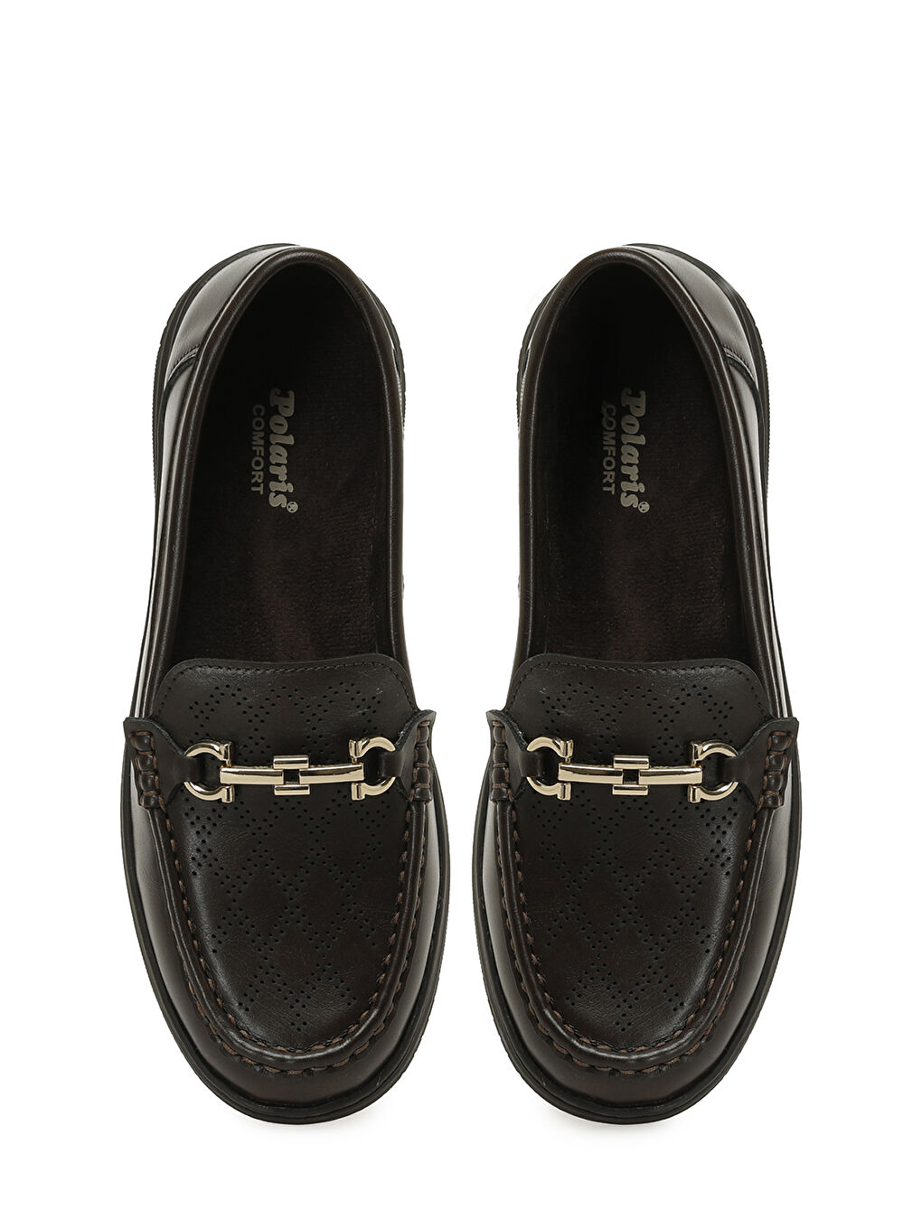 167058.Z5PR Kahverengi Kadın Loafer-3