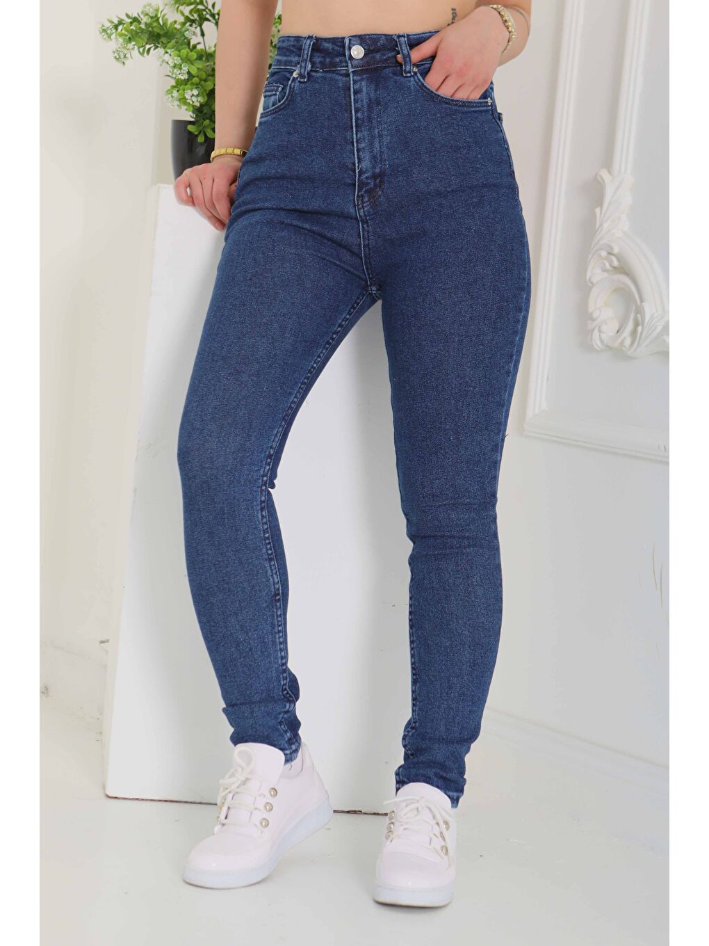 Skinny Jean Pantolon Koyu Mavi   26830-3
