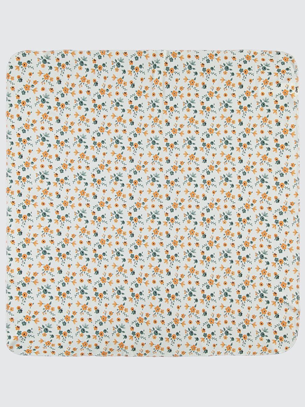 Baby Çiçek Baskılı 80*90 Battaniye - Ekru Standart