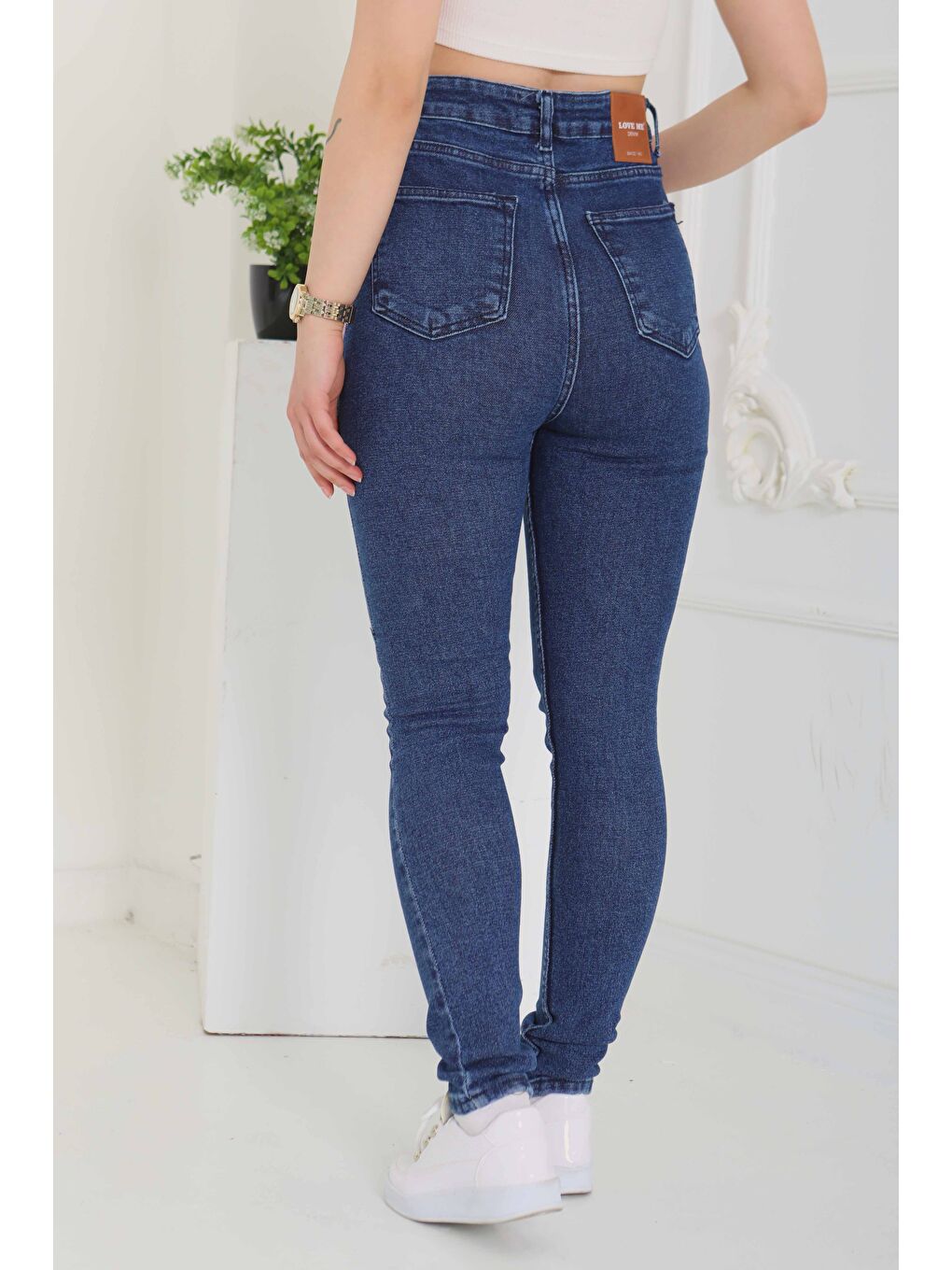 Skinny Jean Pantolon Koyu Mavi   26830-6