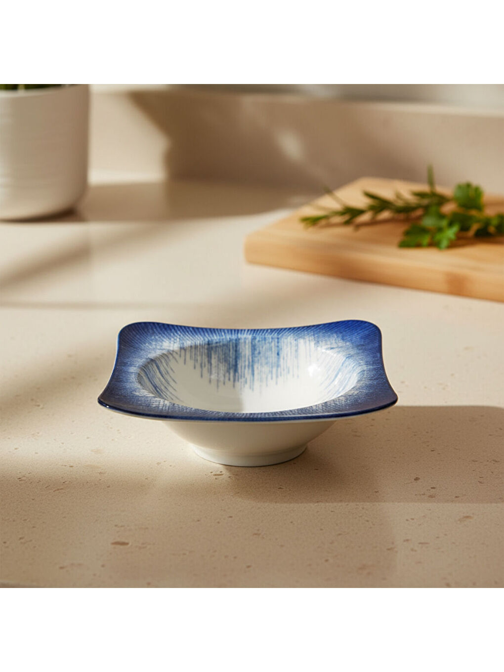 Ekru Spinoza 6 Parça 15x15 Cm Bone Kase Takımı - 845-4