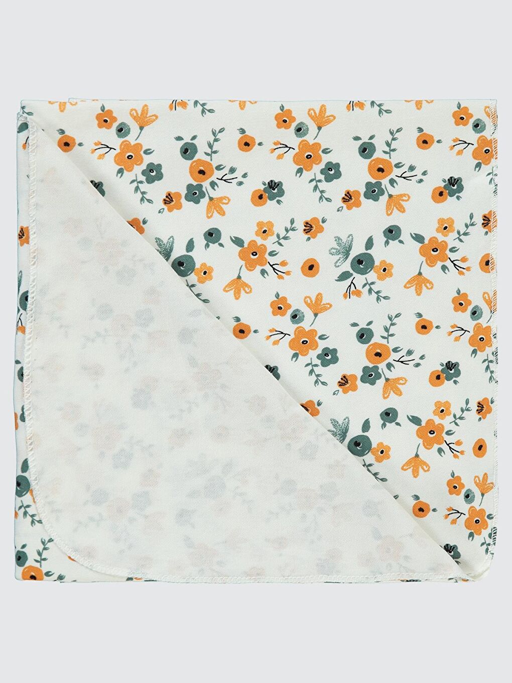 Baby Çiçek Baskılı 80*90 Battaniye - Ekru Standart-1
