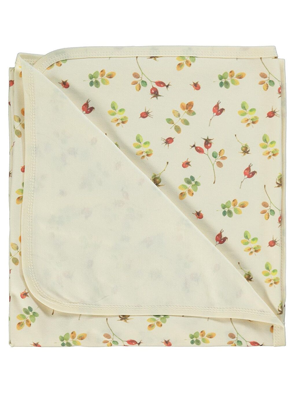 Baby Çiçek Baskılı Battaniye - Ekru Standart-2