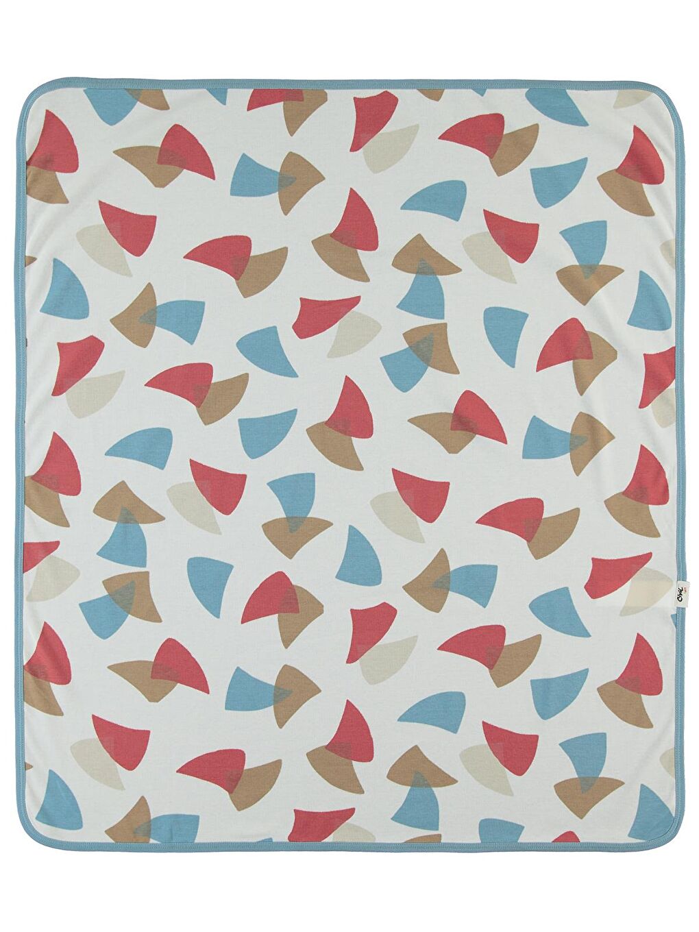 Baby Colored Fıgures Baskılı Battaniye - Mavi Standart-1