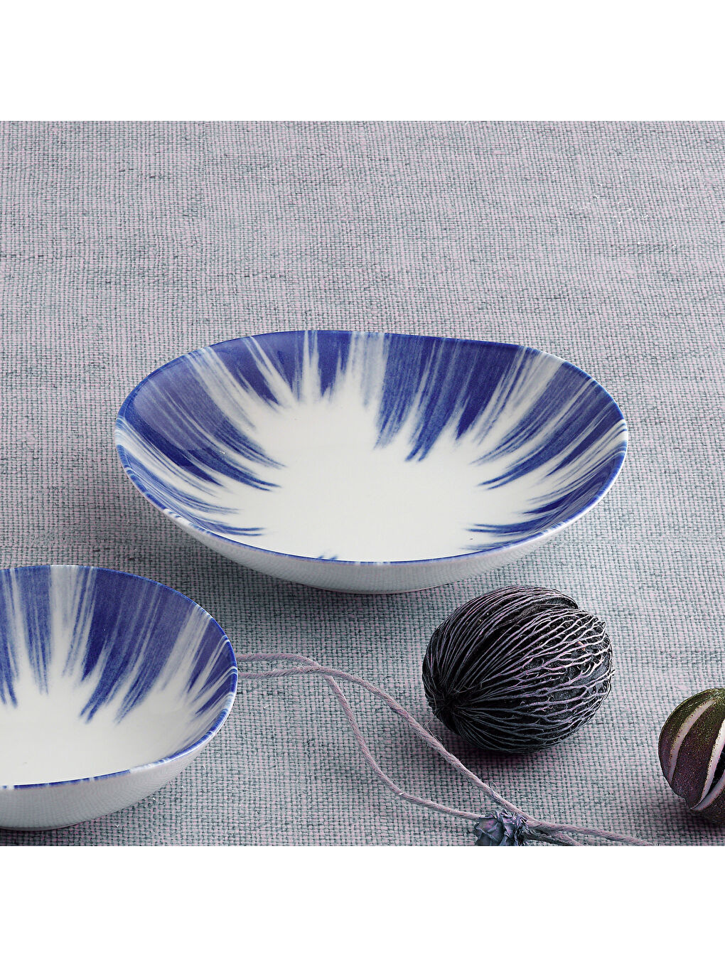 Ekru Roden 6 Parça 20 Cm Asimetrik Bone Çukur Tabak Takımı - 854