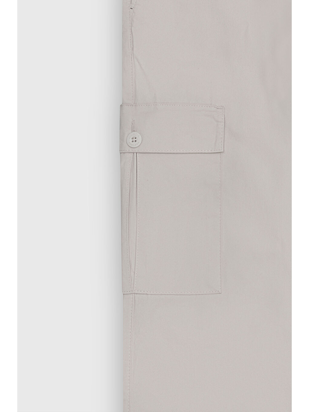 Bej Erkek Taş Comfort Fit Rahat Kesim Pamuklu Esnek Yan Cepli Kargo Pantolon-9
