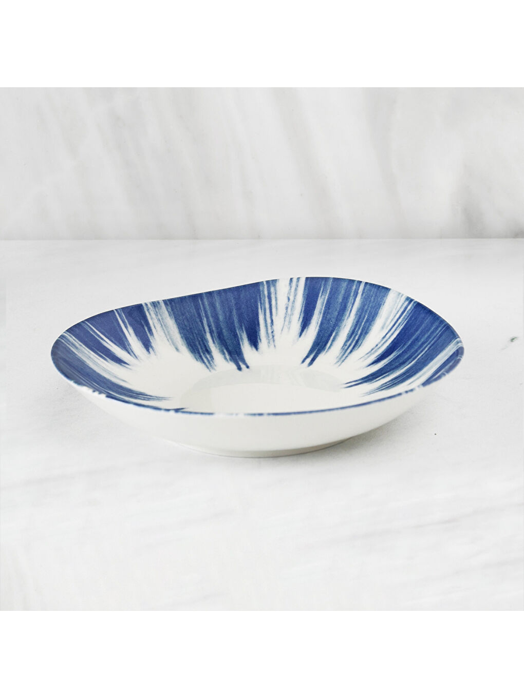 Ekru Roden 6 Parça 20 Cm Asimetrik Bone Çukur Tabak Takımı - 854-2