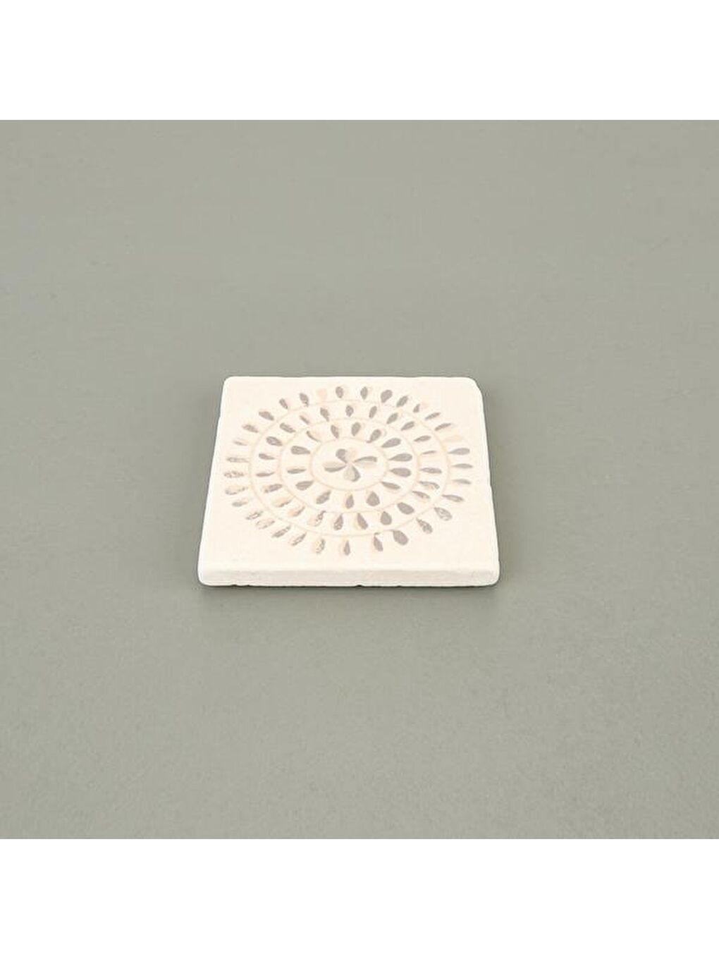 Kitchen Butas Tekli Bardak Altlığı - Bej - 10 cm-2