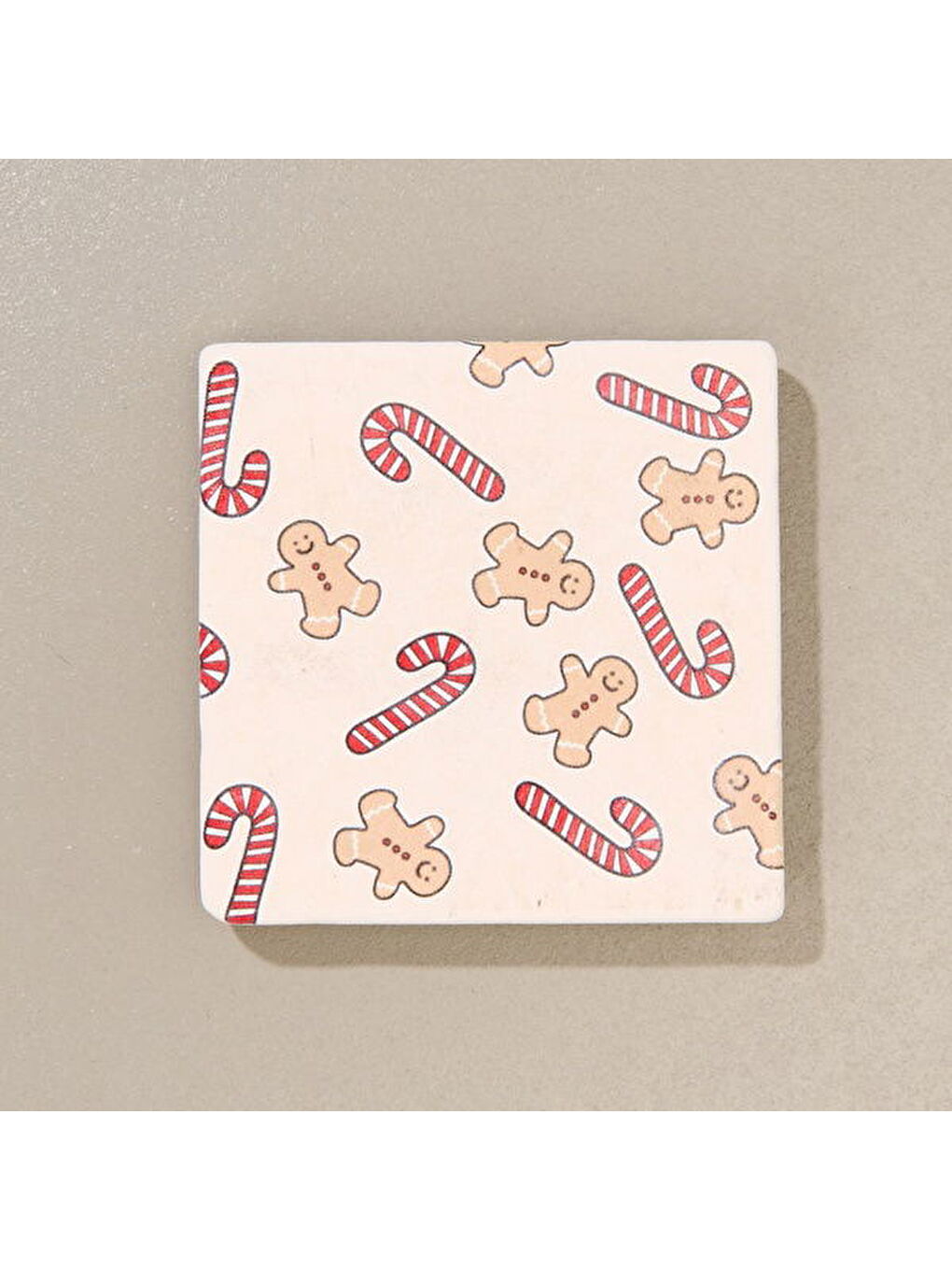 Evidea Karişik Kitchen Kurabiye Adam Bardak Altlığı - Renkli - 10 cm - 2