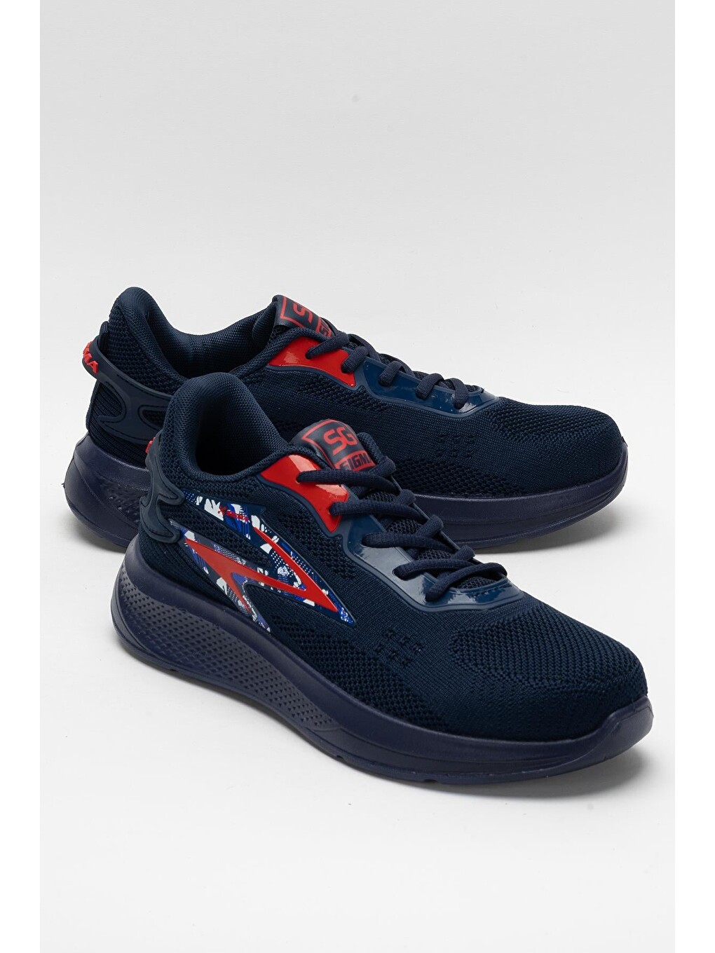 Lacivert Erkek Triko Sneaker Rahat Hava Alabilen Kokusuz Spor Ayakkabı Lacİ-1