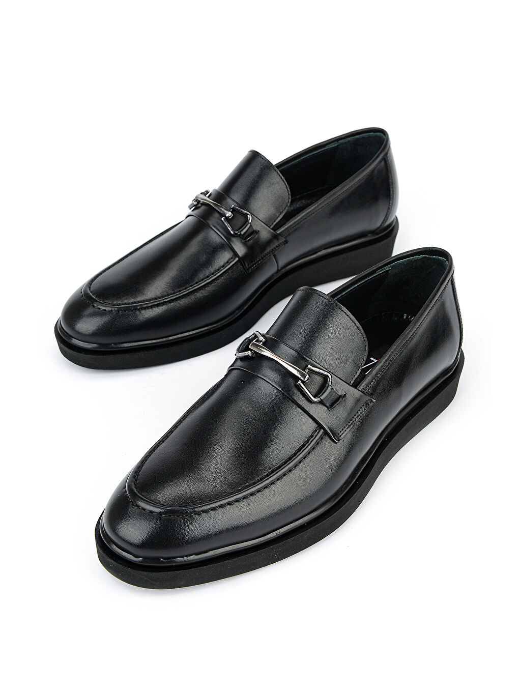 Erkek Hakiki Deri Klasik Ayakkabı 161985Z1050 Siyah-4