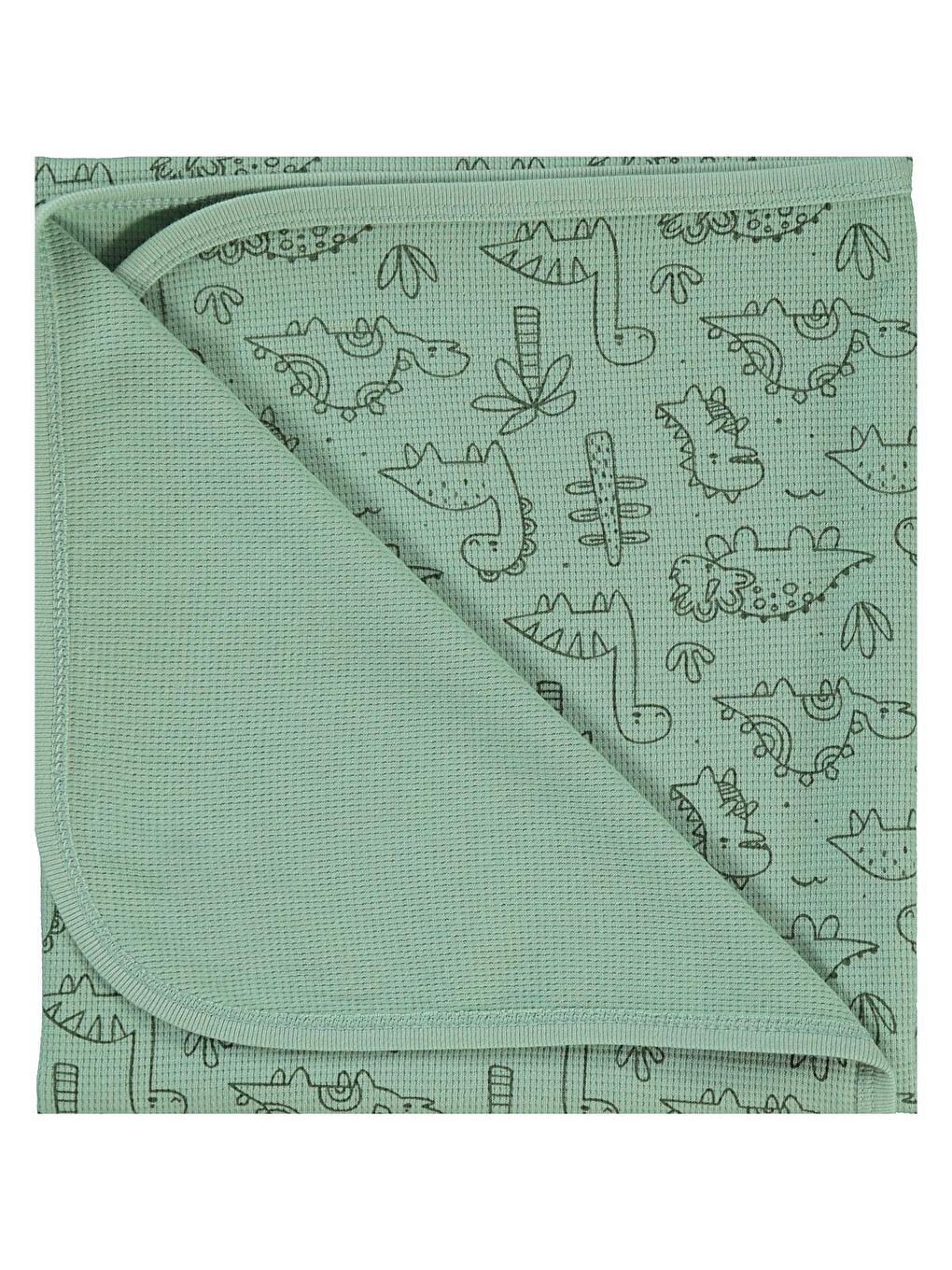 Baby Dinozor Battaniye - Haki Standart-1