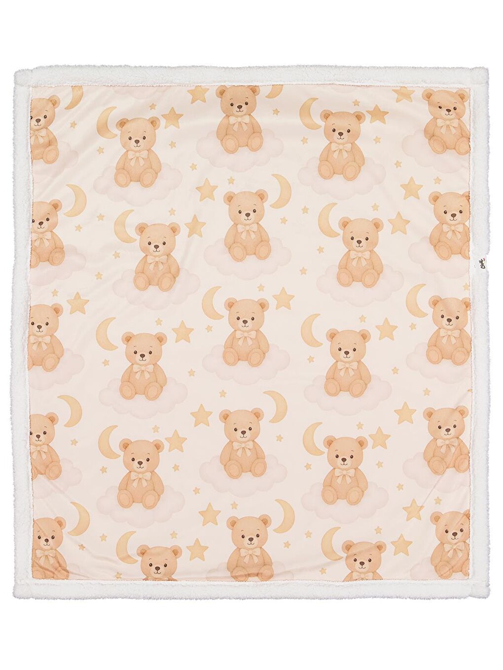Baby Ayıcık ve Ay Battaniye ve Kundak - Ekru Standart-1