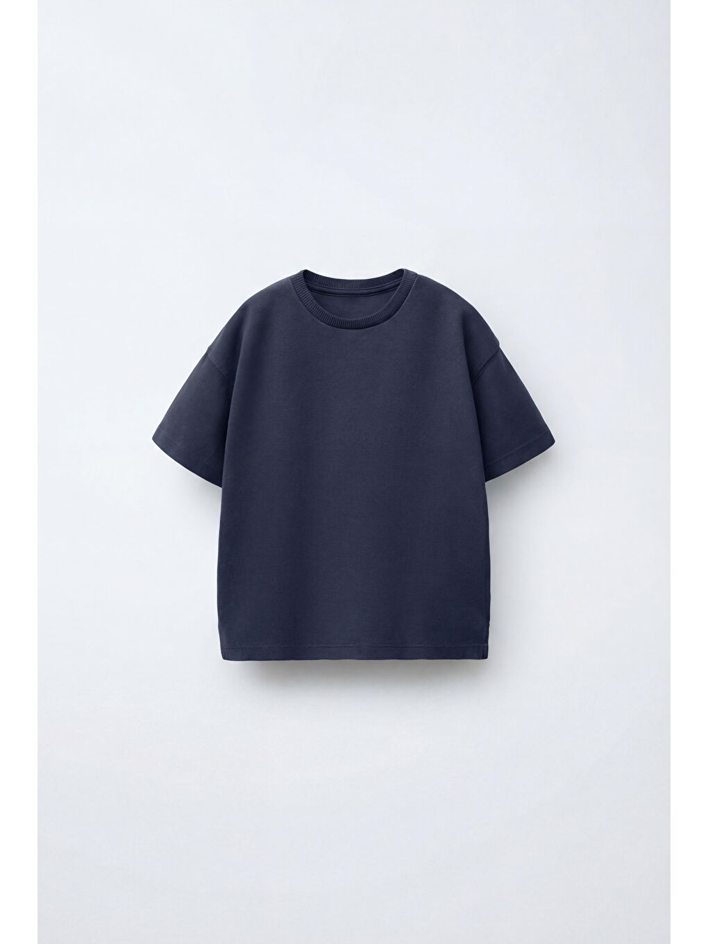 Kız Çocuk Pamuklu Lacivert T-Shirt Eşofman Takım-1