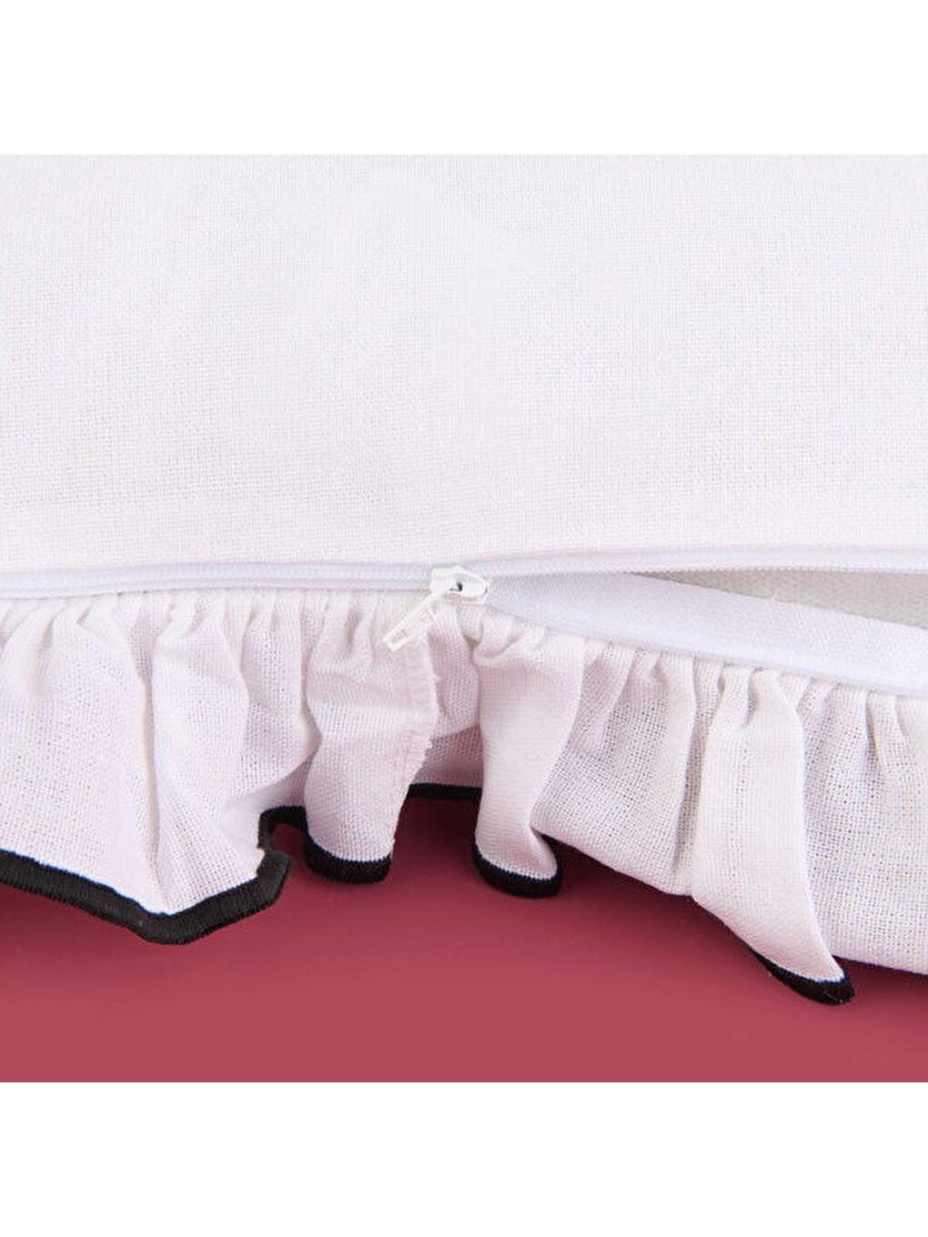 Evidea Soft Elegant Kırlent - Beyaz - 40x40 cm - 1