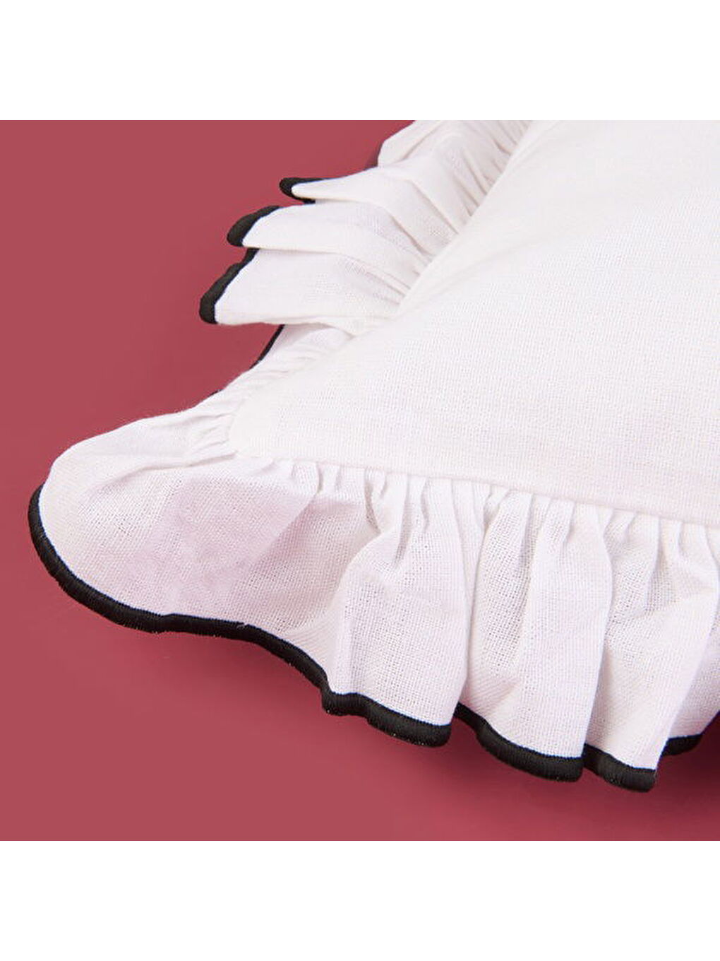 Evidea Soft Elegant Kırlent - Beyaz - 40x40 cm - 4