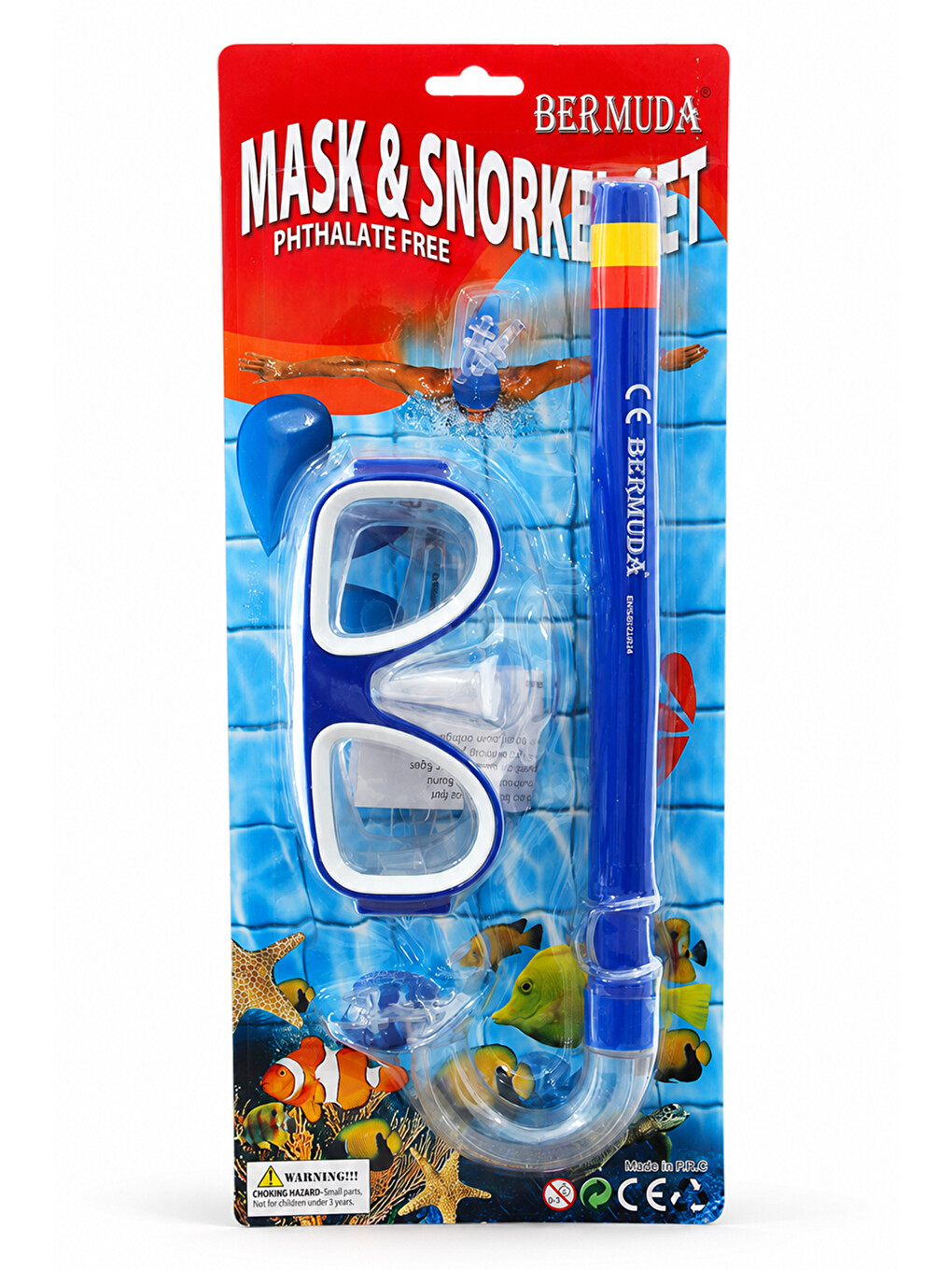 Dalış Gözlük Maske 14+ Şnorkel Seti 01 Lacivert