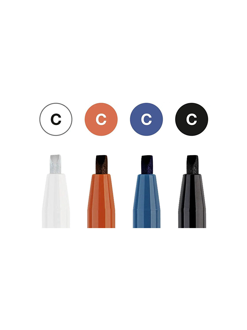 Pitt Çizim Kalemi Kaligrafi Seti 4'lü Set,Solmaya Dayanıklı,Yüksek Pigmentli-1