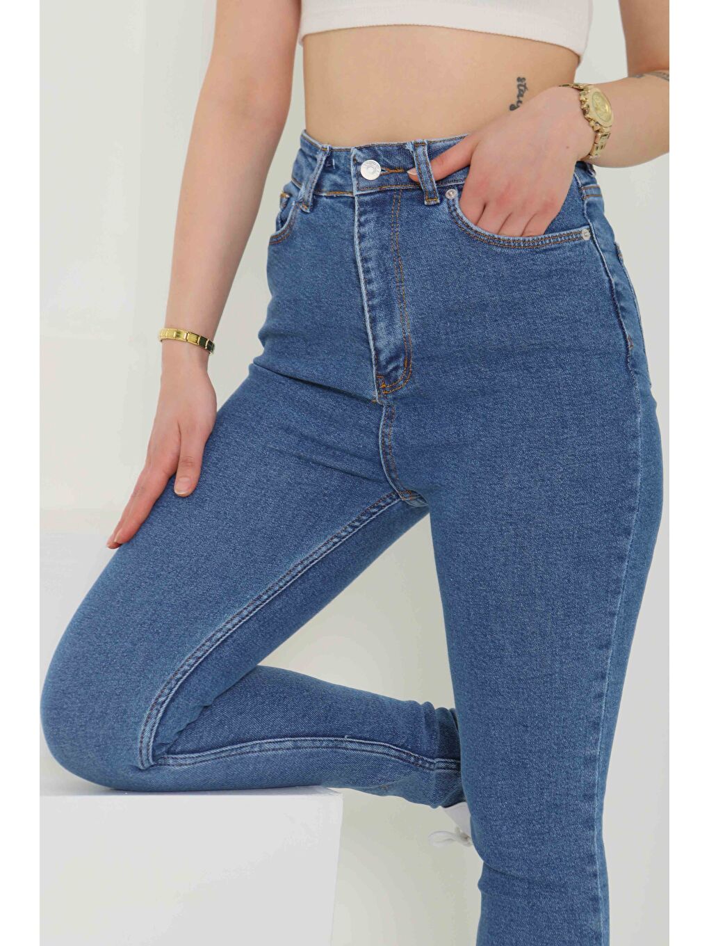 Skinny Jean Pantolon Mavi   26830-1