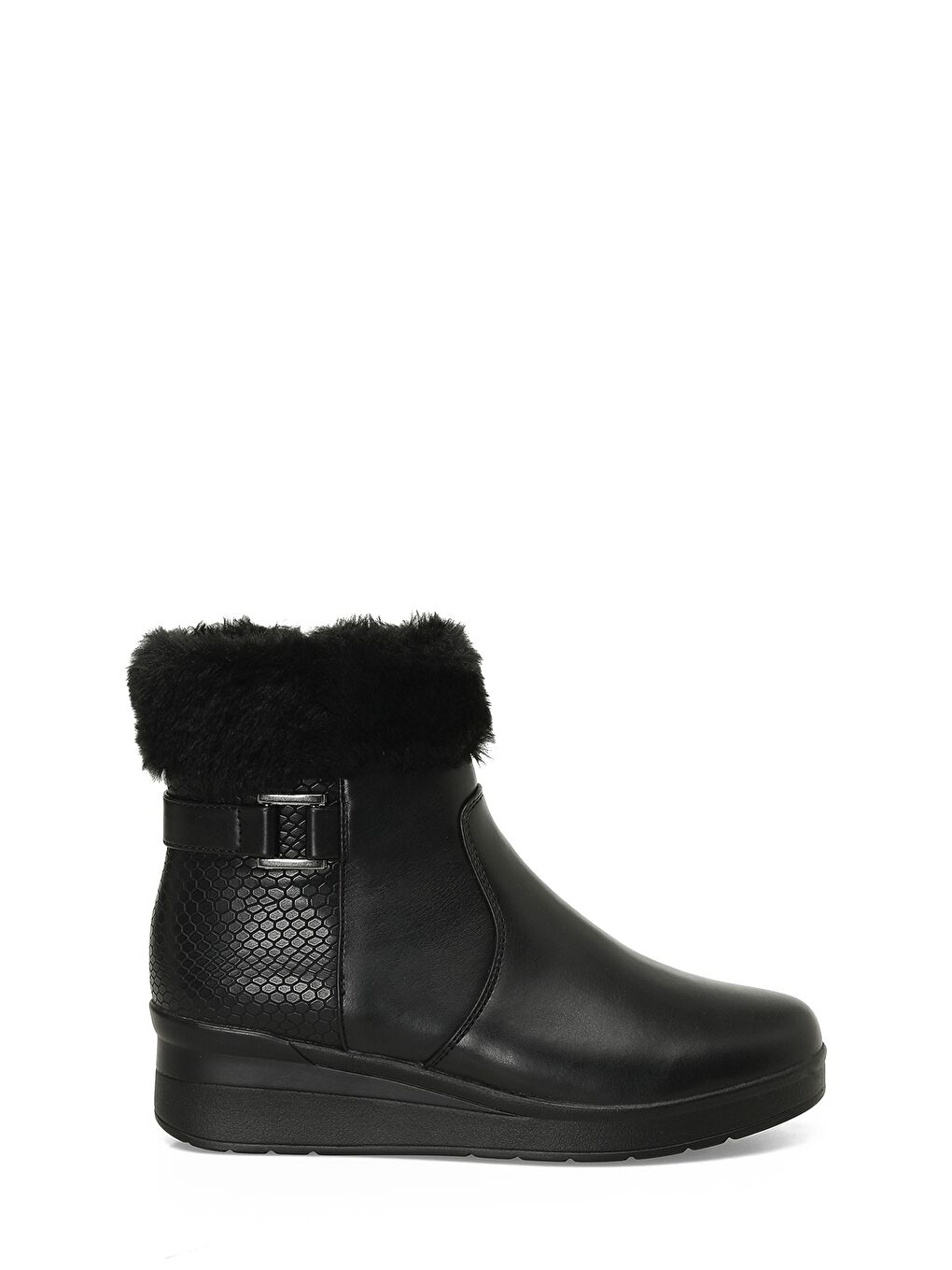 166605.Z4PR Siyah Kadın Dolgu Topuk Bot