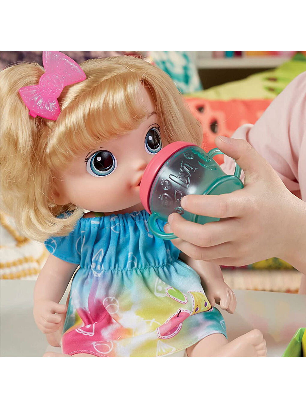 Baby Alive Renksiz Bebeğimle Eğlenceli Yudumlar Sarışın F7356 - 1