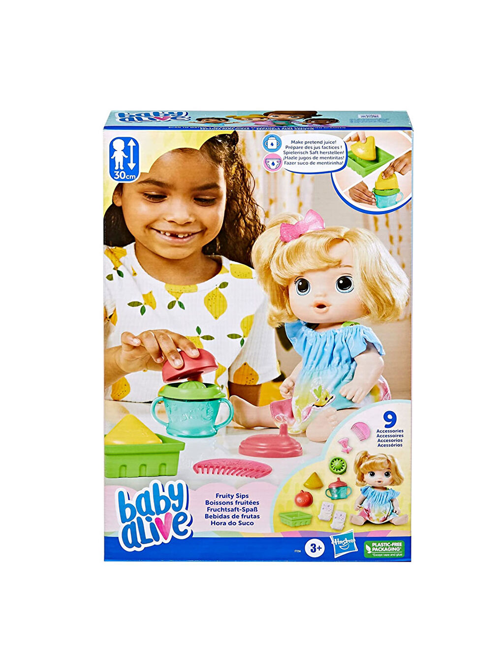 Baby Alive Renksiz Bebeğimle Eğlenceli Yudumlar Sarışın F7356 - 4