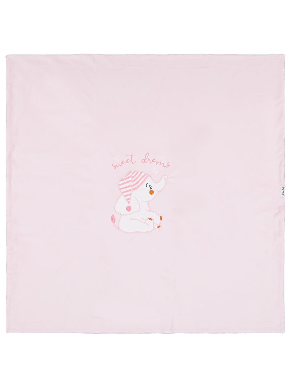 Filli Nakış Battaniye - Pembe Standart-1