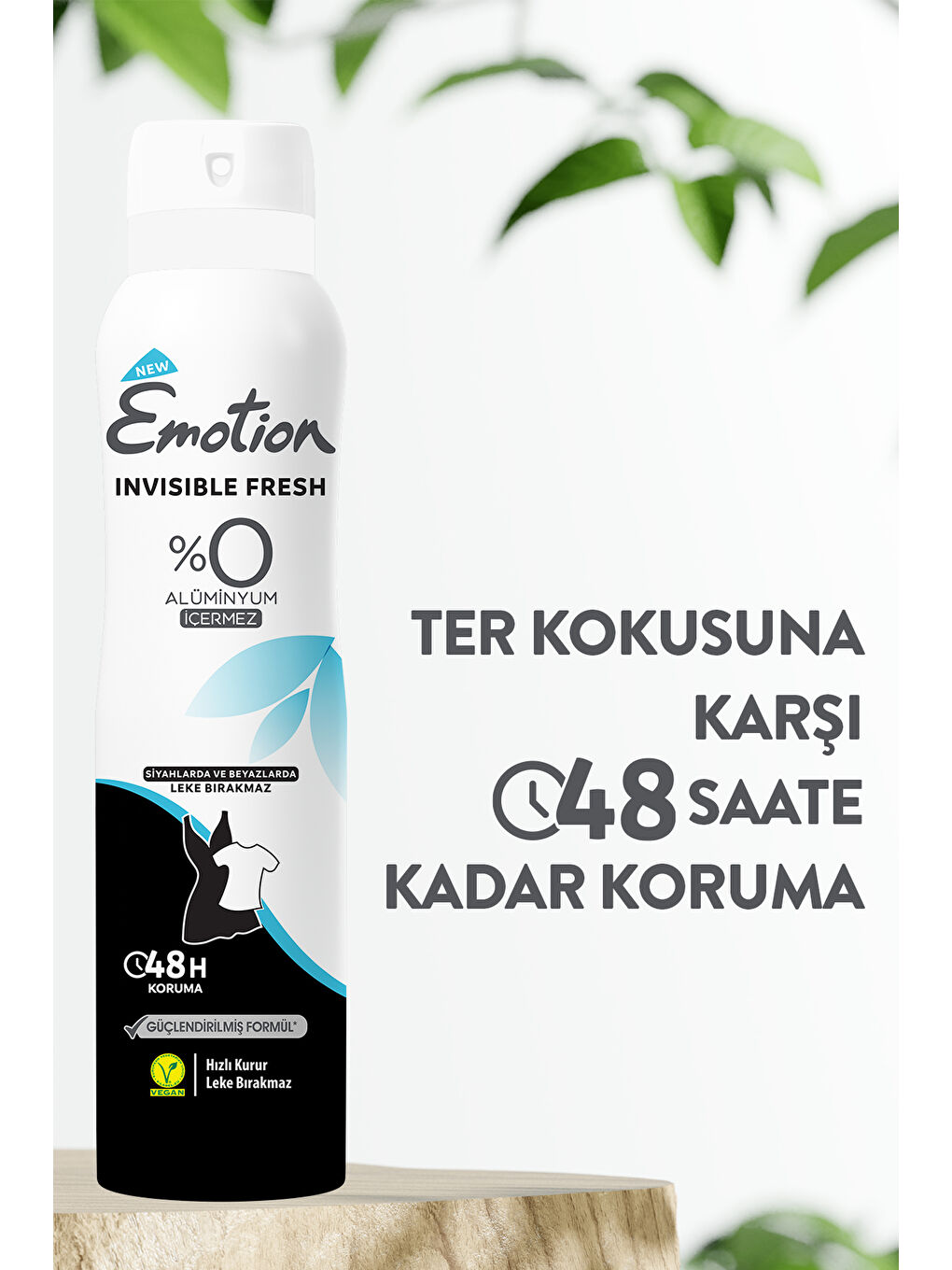 Emotion Beyaz Invisible Fresh Black & White Deodorant 6x150ml - 2