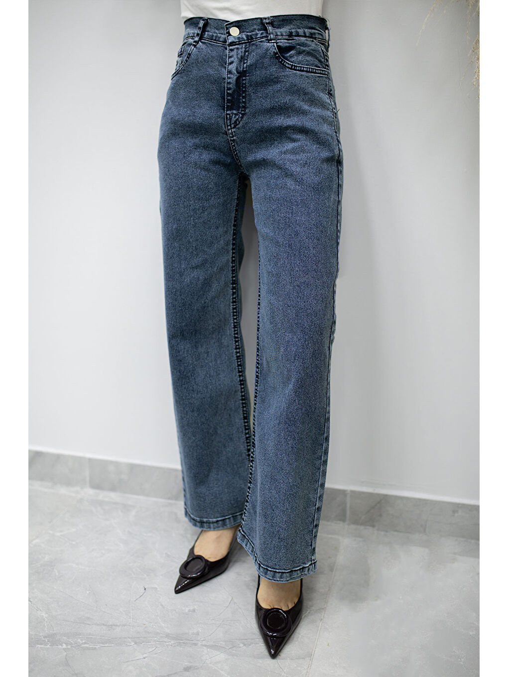 Elastanlı Cepli Jean Pantolon TSD260177 Mavi