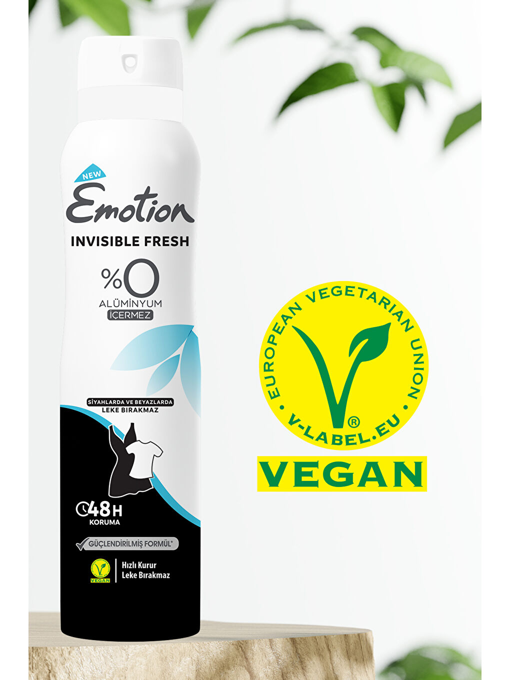 Emotion Beyaz Invisible Fresh Black & White Deodorant 6x150ml - 3