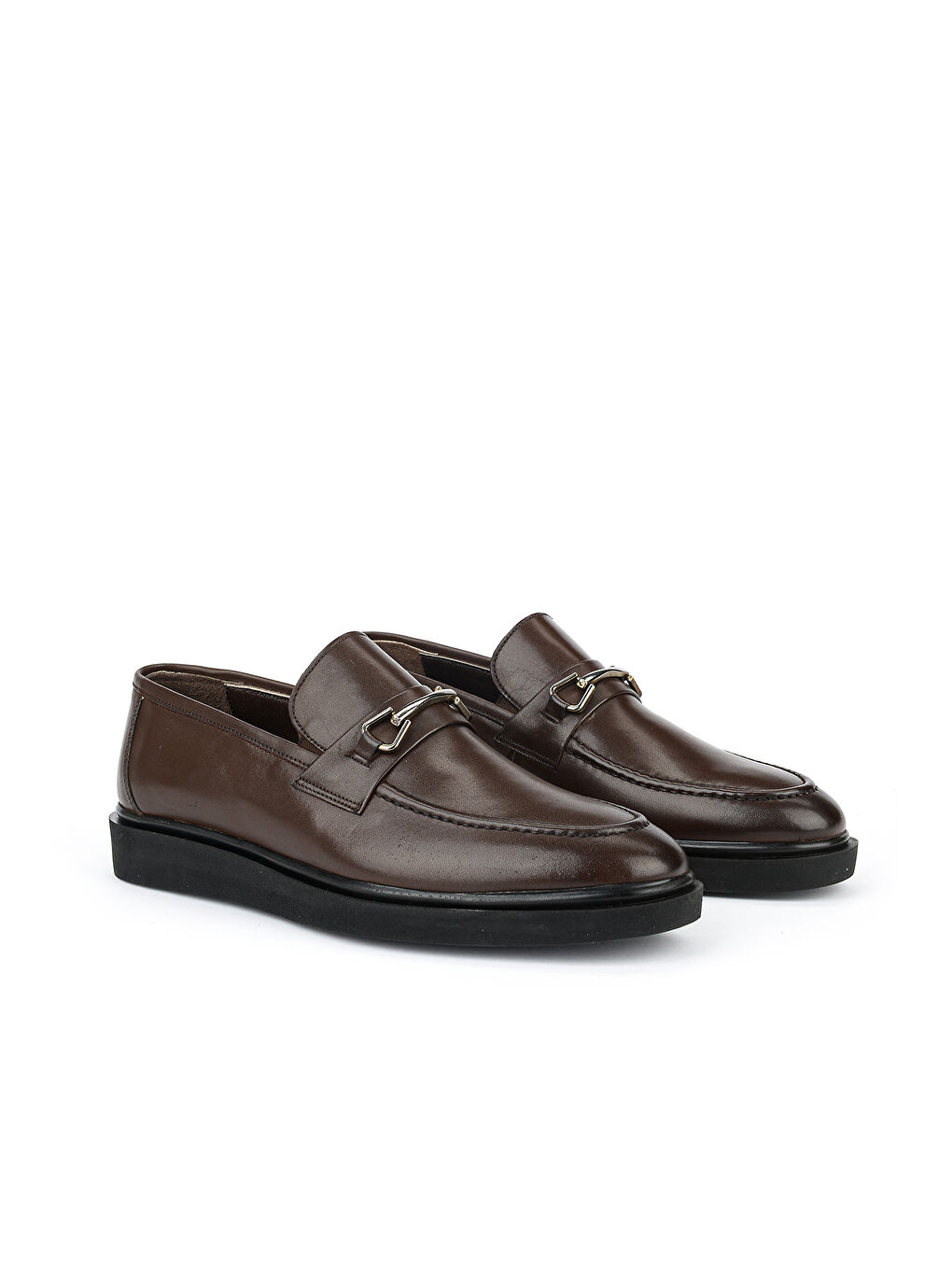 Kahverengi Erkek Hakiki Deri Klasik Ayakkabı 161985Z1050 Kahve-1