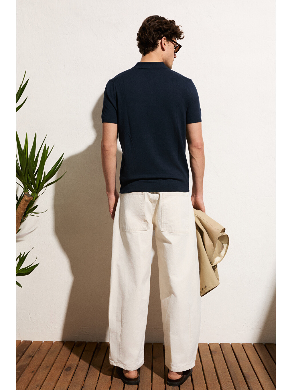 Lacivert VESTO Erkek Triko LACİVERT Polo Yaka T-shirt-5