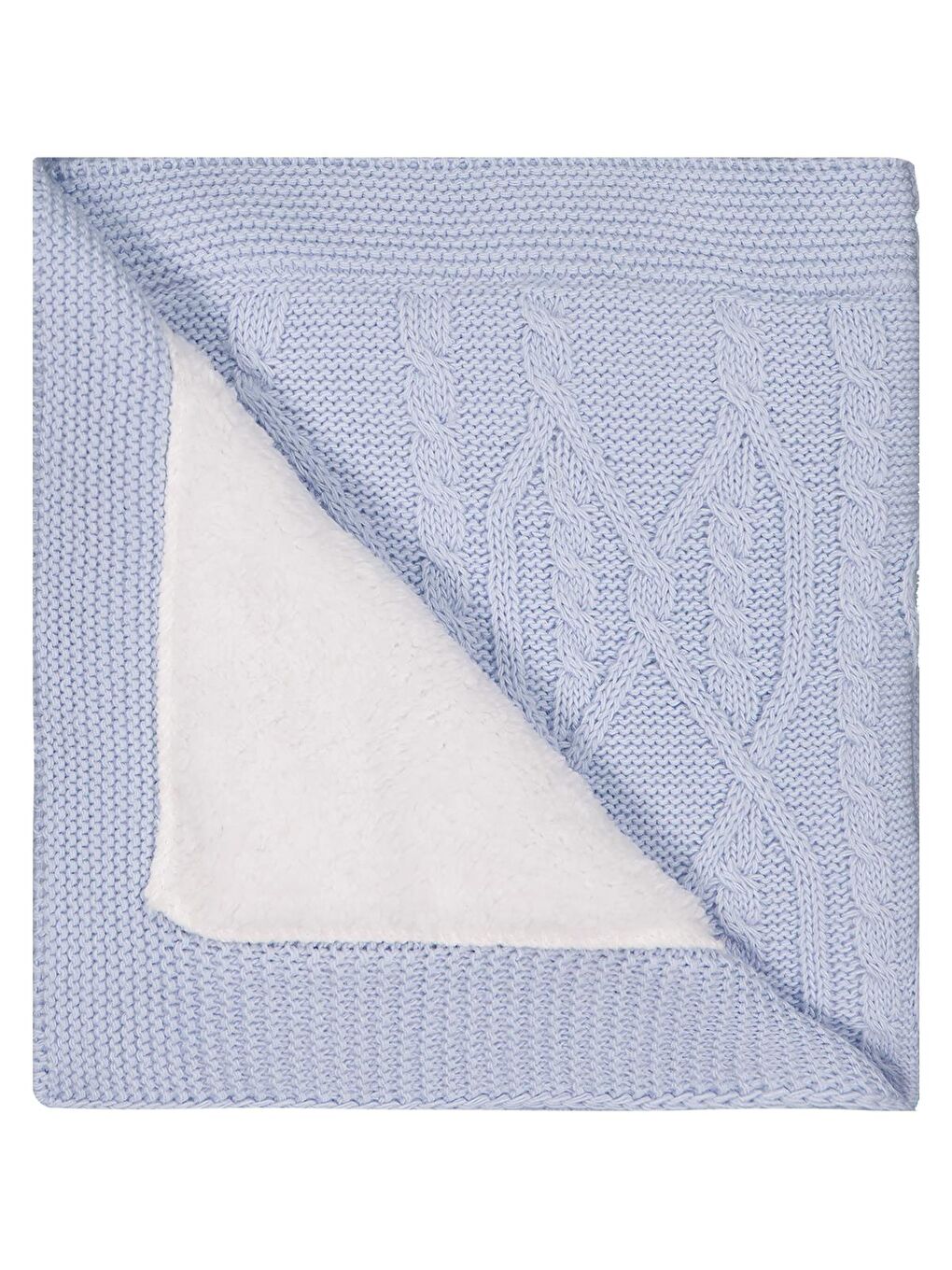 Baby Karışık Desenli Velsoftlu Battaniye - Mavi Standart