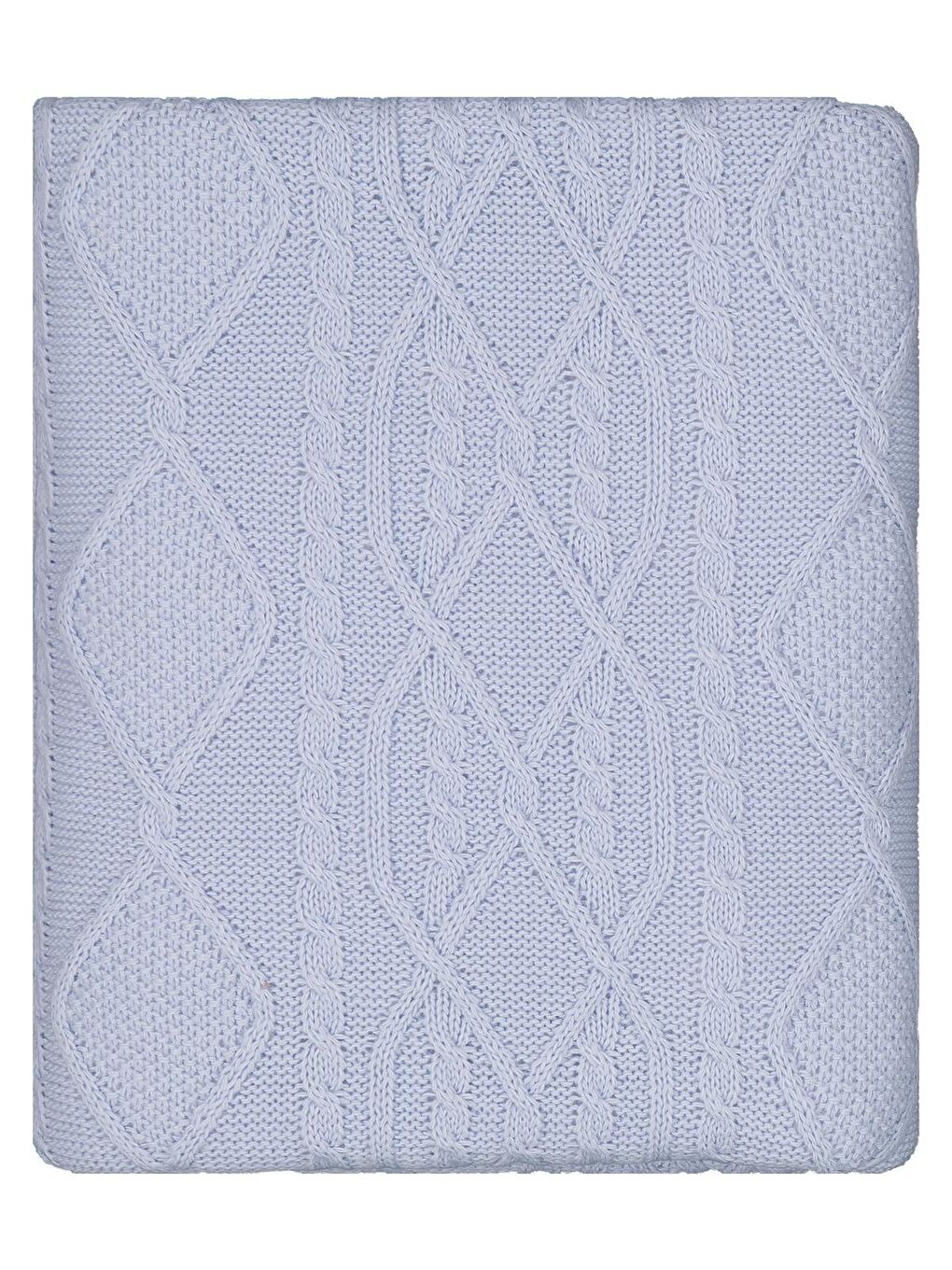 Baby Karışık Desenli Velsoftlu Battaniye - Mavi Standart-1