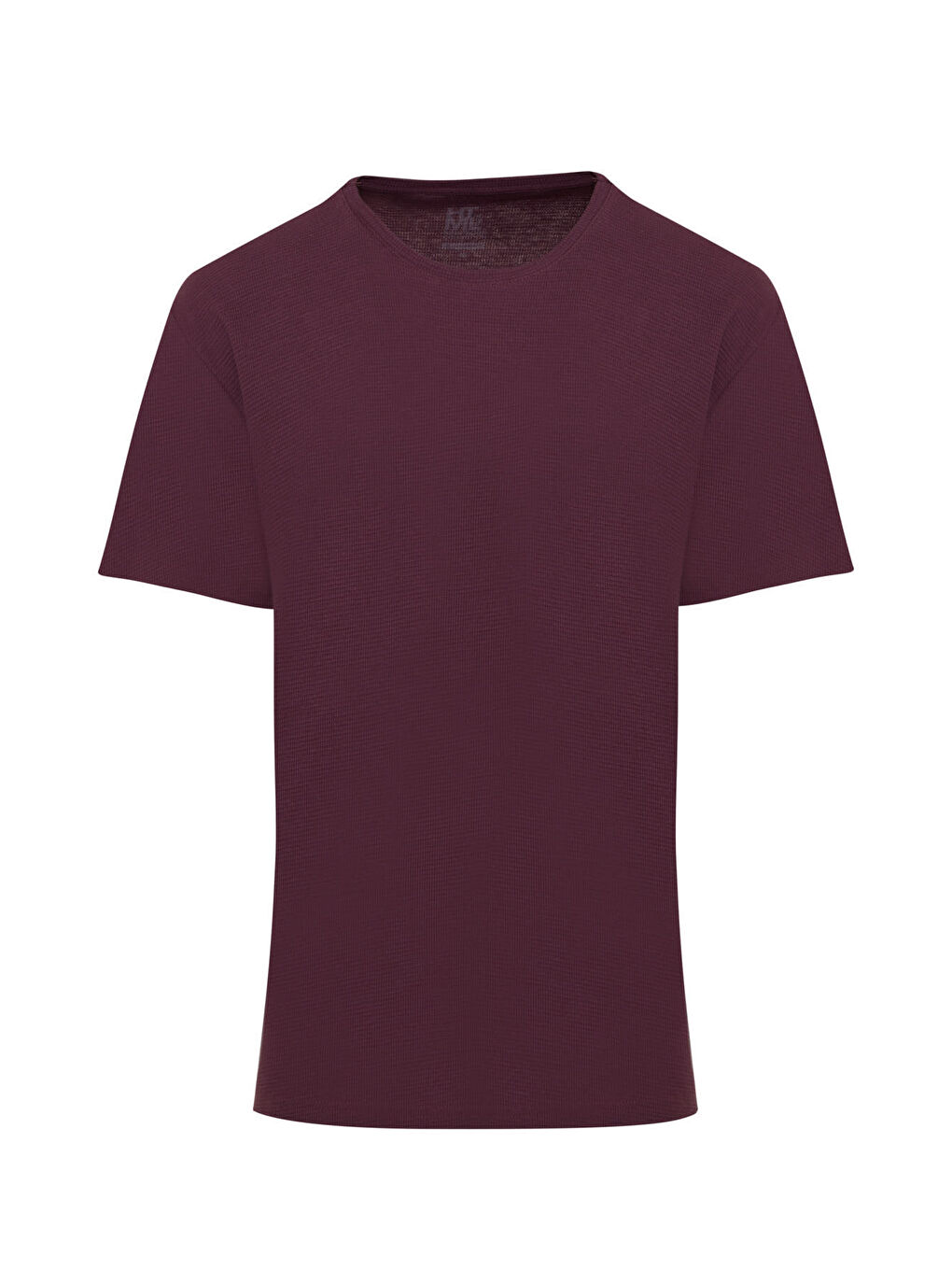 Kırmızı Regular Fit Desenli 100% Pamuk Bisiklet Yaka Tişört