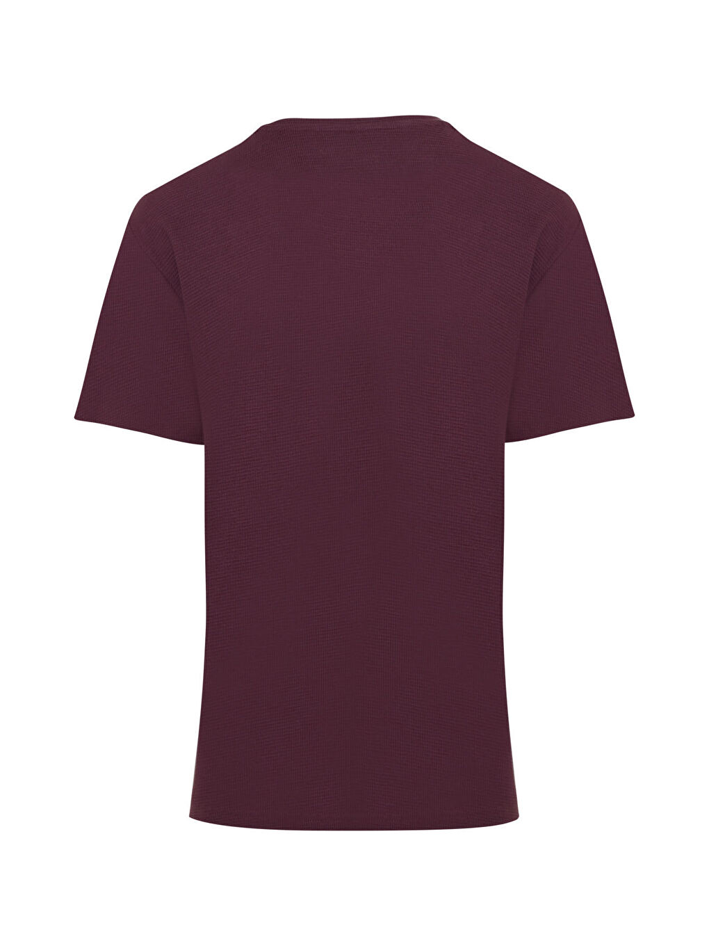 Kırmızı Regular Fit Desenli 100% Pamuk Bisiklet Yaka Tişört-1